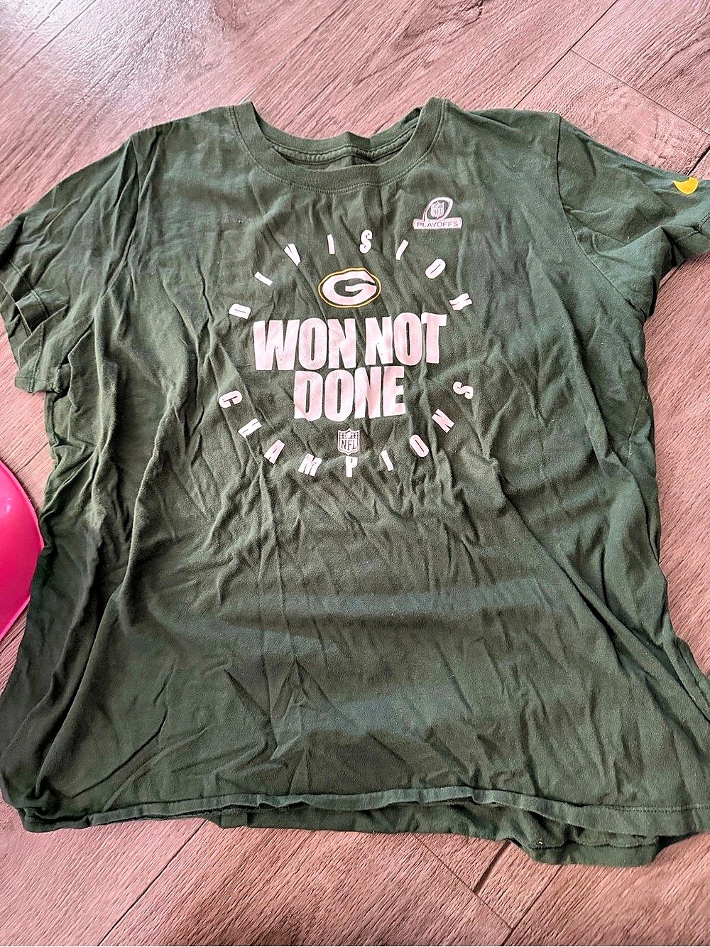 Nike Green Bay Packers Won Not Done Division Champions T-Shirt Green XL